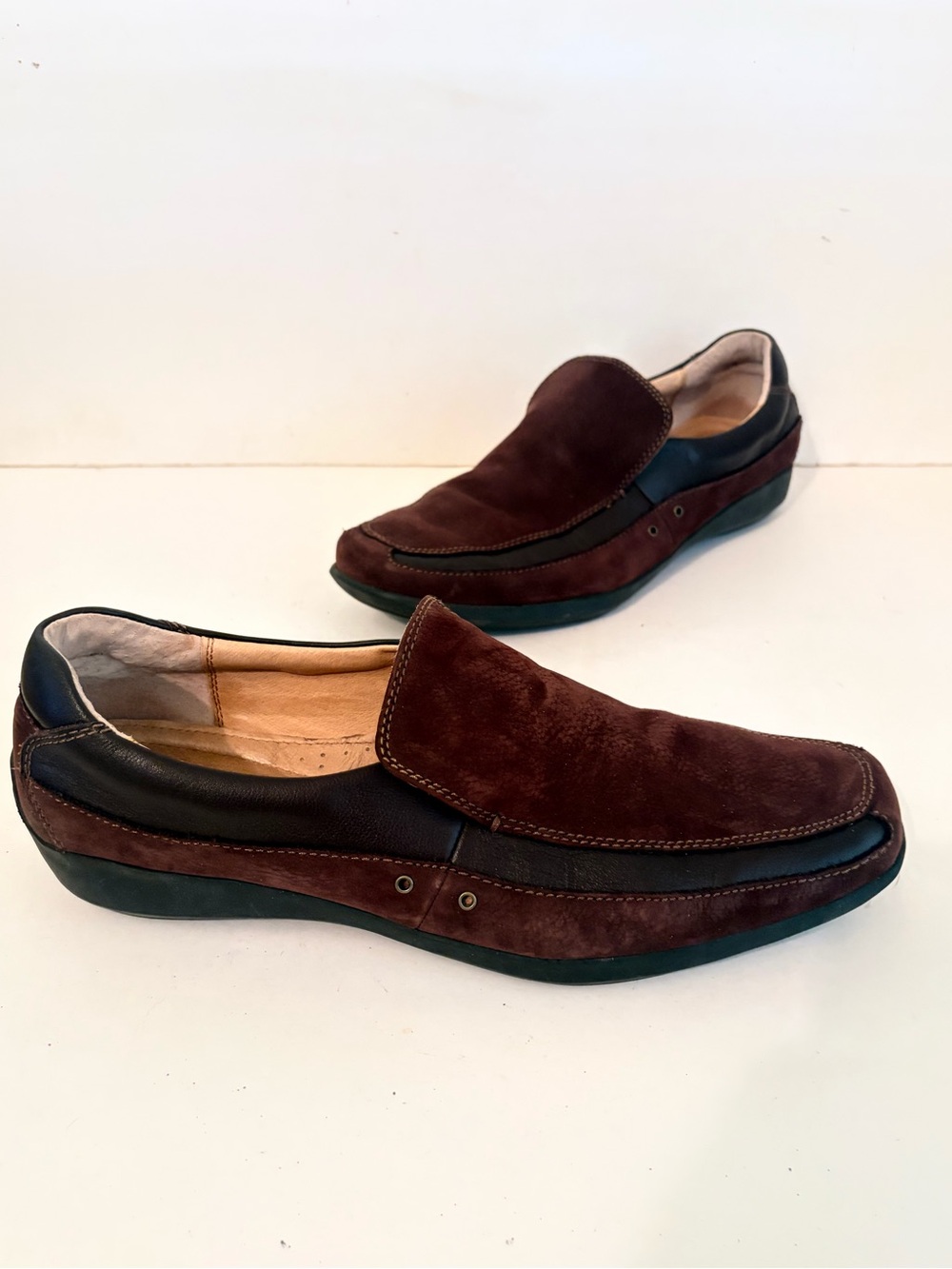 Florsheim Bailey Brown Leather Slip On Driving Loafers
